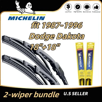 Wiper Blades 2-Pack Premium - fit 1987-1996 Dodge Dakota Wipers - 35180x2 OE fit - Image 1 of 4