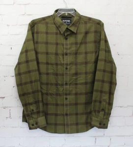 Dakine Charger Long Sleeve Flannel Button Down Shirt Men's Large Green Plaid New - Picture 1 of 2