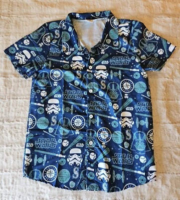 Seattle Mariners Dark Side Rebel Alliance Hawaiian Shirt Stadium Giveaway M SGA - Image 1 of 4