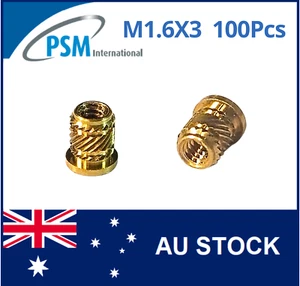 INSERT FOR PLASTIC M1.6 X 3 MINI-TECH HEADED BRASS - Picture 1 of 8