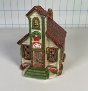 Home Town America Collezione Scuola Vintage 1995 Villaggio di Natale Porcellana. - Foto 1 di 13