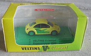 RARE Wiking HO 1/87 2002 Promotion VW Beetle Car Veltins V + Lemon NIP - Picture 1 of 1