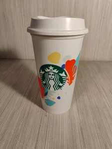 Taza de café Starbucks 2020 tropical reutilizable vaso sirena logotipo 16 oz - Imagen 1 de 7