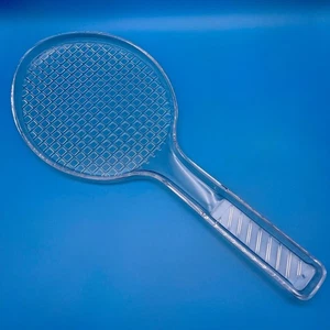 Raqueta de tenis Lucite acrílica de grano vintage bandeja para servir raqueta charcutería - Imagen 1 de 18