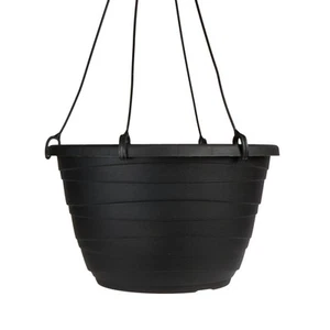 11 Inch Wrapt Hanging Planter- Lightweight Outdoor Plastic Hanging Pot for Pl... - Picture 1 of 7