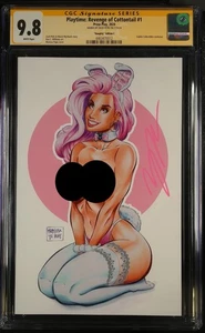Playtime CGC 9.8 Sig Serie Topless Marissa Pope Bonnie - Bild 1 von 2