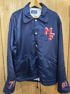 Mister Freedom Navy Nylon Coach Jacket L - Picture 1 of 10