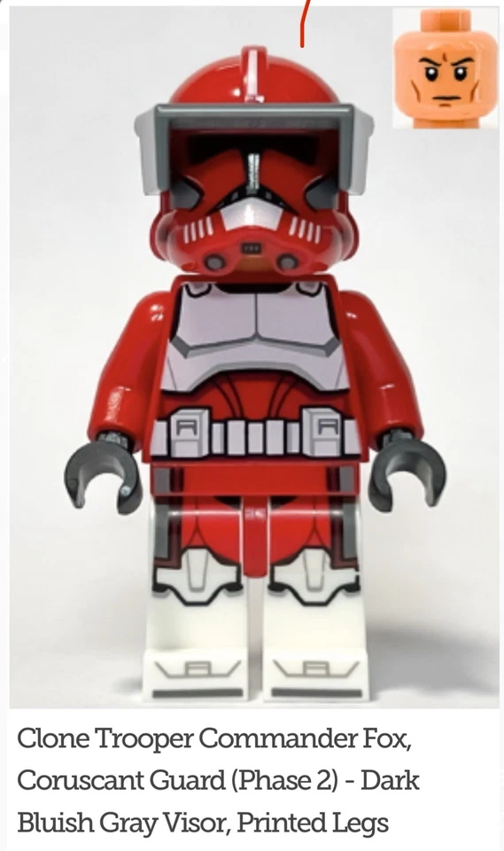 LEGO Star Wars Commander Fox Minifigure 75354