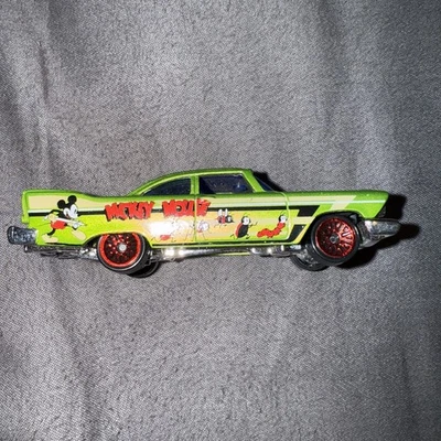 Hot Wheels 2003 Disney Mickey Mouse Die Cast 57 Plymouth Fury R0228 RO288 - Image 1 of 4