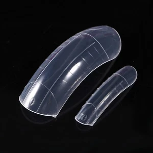 120 un. Doble Sistema Forma Extensión Puntas de Uñas Falsas Puntas de Arte en Uñas Gel UV Hágalo Usted Mismo 1 LSO - Imagen 1 de 19