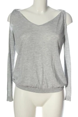 MANGO BASICS Sudadera de punto fino Mujeres Jersey Talla EU 36 gris claro - Imagen 1 de 4