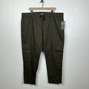 Johnny Bigg Leon Cargohose mit elastischem Bund Khaki Grün Herren Größe 46 " - Bild 1 von 8