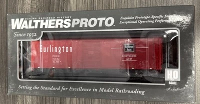 Walthers PROTO 920-101604 50’ AAR Single Door Box Car CB&Q NIB CC - Image 1 of 4