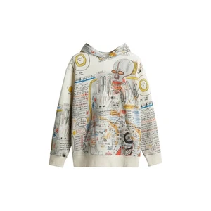 WHO DECIDES WAR X JEAN-MICHEL BASQUIAT X H&M RELAXED FIT HOODIE SIZE L - Picture 1 of 6