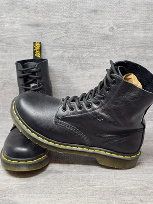 Botas Dr. Martens 1460 - Cuero Negro Damas Talla 6 Doc Docs 8 Ojales Foto 1 de 4