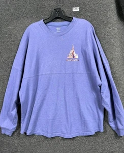 Walt Disney World 50th Anniversary Purple Glitter Sparkle Adult L Spirit Jersey - Bild 1 von 8