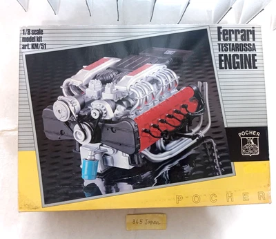 Pocher Ferrari Testarossa Engine 1/8 Scale Model Kit Very Rare - Image 1 of 4