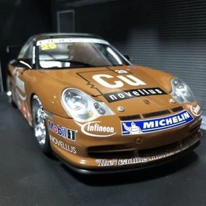 Autoart 1/18 Porsche 911 GT3R Chocolate Asian Carrera Cup Winner Model - Picture 1 of 10