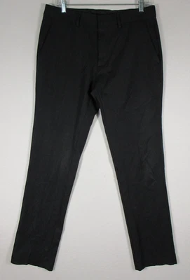 Reaction Kenneth Cole 女式正装裤子平前口袋 32X30 码黑色 — 第 1/4 张图片