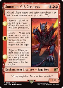 Summon: G.F. Cerberus 0162 ~ Raro Magic The Gathering Final Fantasy - Imagen 1 de 1