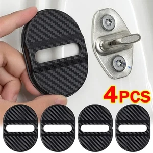 4pcs Car Door Lock Protective Cover Plastic Sleeve Anti Rust Decor Accessories - Picture 1 of 11
