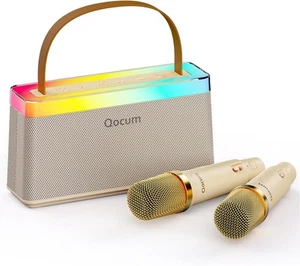 Máquina de Karaoke para Niños, Mini con 2 Inalámbricos Dorados - Imagen 1 de 7