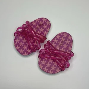 American Girl Doll Hot Pink Sandals Jelly Straps Starfish Soles Shoes Only - Picture 1 of 3