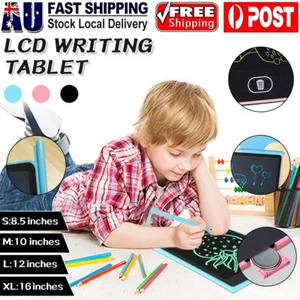 10/12/16inch Lcd Writing Tablet Drawing Board Colorful Doodle Handwriting Pad AU - Picture 1 of 18