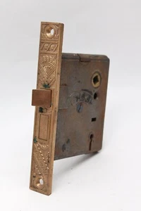 Antique Victorian Branford Cast Iron Mortise Door Lock - Picture 1 of 7