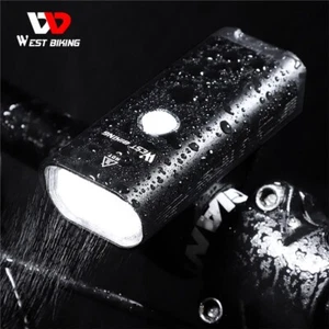 WEST BIKING USB Rechargeable Waterproof Aluminum Alloy LED Bike Lamp Front Light - Picture 1 of 20