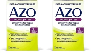 Paquete de 2 Kit de prueba de pH vaginal AZO, prueba vaginal clínicamente probada, elegible para FSA/HSA - Imagen 1 de 9