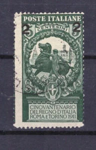 FRANCOBOLLI Italia Regno 1913 Soprastampato 2 c. su 5 c. SAS99 Varietà FX1 - Foto 1 di 1