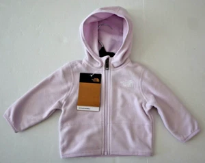 The North Face Baby Girls 3-6 Months Lavender Fog Purple Glacier Full-Zip Hoodie - Picture 1 of 7