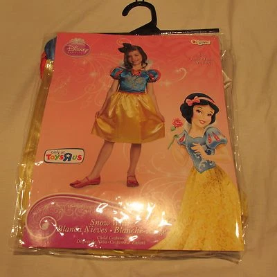 New Snow White Costume S 4 5 6 6X Girl Dress Halloween Dress-up Disney Princess - Image 1 of 4
