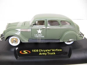 1936 Chrysler Airflow Army Truck Signature Models 1:32 green ages 14+ Display - Picture 1 of 11