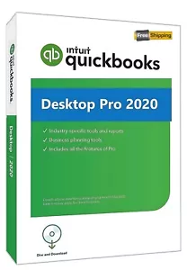 Quick Books Desktop Pro 2020 | Lifetime License Key | DVD | Only for Windows - Picture 1 of 1