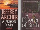 Jeffery Archer 2 Books Prison Diary & Prisoner Of Birth ~Aus Seller~Fast N Free