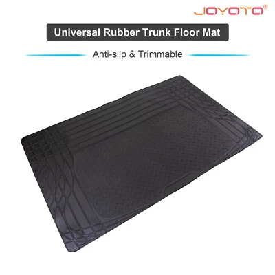 Trimmable Trunk Mat Rubber Cargo Liners Anti-slip Durable for Sedan SUV Van - Image 1 of 4