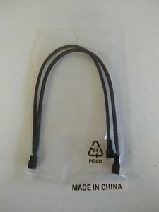 12" 3 Pin Fan Splitter Cable with Black Sleeving - Picture 1 of 1