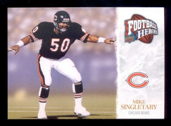 2009 Upper Deck Heroes MIKE SINGLETARY Chicago Bears Artist Short Print Card - Image 1 of 1