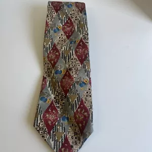 Vintage mod 60s 70s pure silk paisley neck tie Cecil Jones 1.15 - Picture 1 of 2