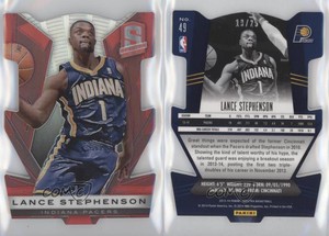 2013-14 Panini Spectra Image Variation Red Die-Cut /25 Lance Stephenson #49