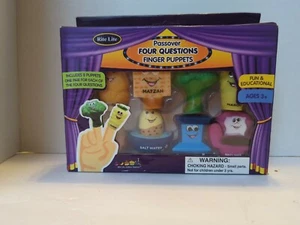 NEW Passover Four Questions Finger Puppets Fun Educational 8 Puppets Ages 3+ - Picture 1 of 2