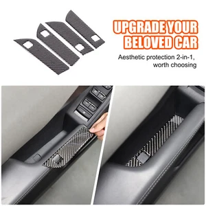 Door Armrest Inner Groove Panel Cover Carbon Fiber For Subaru Crosstrek 2023-24 - Picture 1 of 24