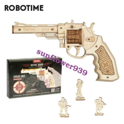 Robotime Pistol 3D Puzzle Toy Wooden Assembly Gun Model Gift for Kids Boy Teens - Image 1 of 4