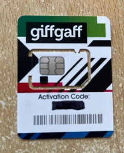 Karta SIM Giffgaff z kredytem 5 £. - Zdjęcie 1 z 1