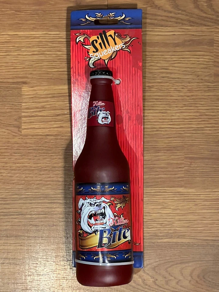 Silly Squeaker Beer Bottle Bite-Killer Beer-10” About The Size Of A  Bottle-NWT - Image 1 of 4