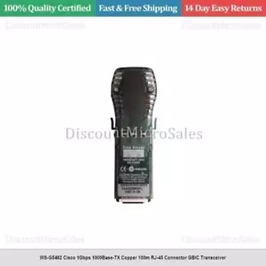 WS-G5482 Cisco 1Gbps 1000Base-TX Copper 100m RJ-45 Connector GBIC Transceiver - Picture 1 of 1