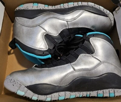 WORN ONCE Nike Air Jordan 10 X Retro 30th Lady Liberty 705179-045 Size 5.5 Y - Image 1 of 4