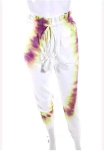 Something Navy Meghan Paperbag Sweatpants Joggers in Tie Dye Size XL NWT $115 - Picture 1 of 4